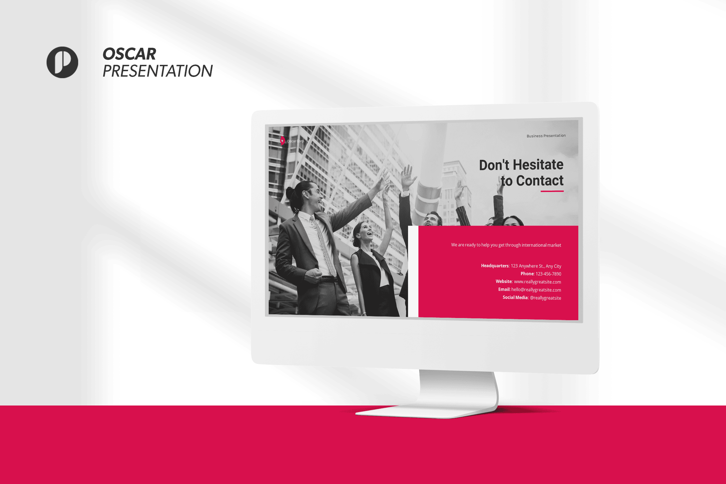 Oscar – Magenta Professional Business Presentation Design